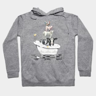 Farm Animals Bath E Hoodie